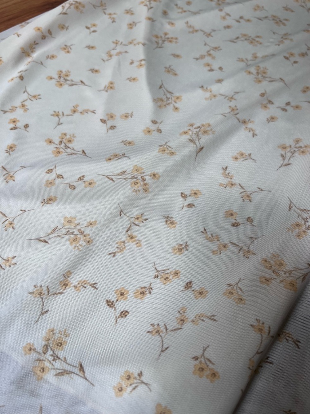 NEW Cream + Pale Yellow Floral Delicate Boho Dress - Picture 4 of 13